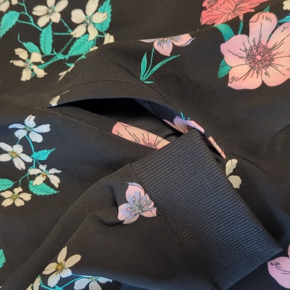 Lane Bryant Floral Zip Up Jacket - Picture 2 of 5